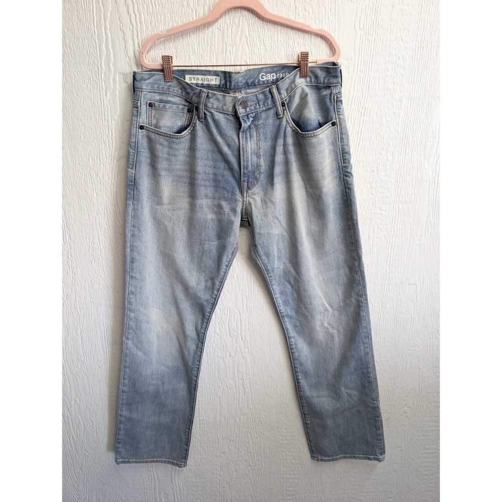 Gap Jeans Straight Fit Light Denim Pants Y2K Men's Size 34x30